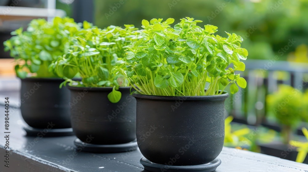 Small terrace garden with edible plants, combining beauty and utility Small terrace garden with edible plants, combining beauty and utility