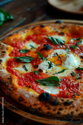 Classic pizza napoletana photo