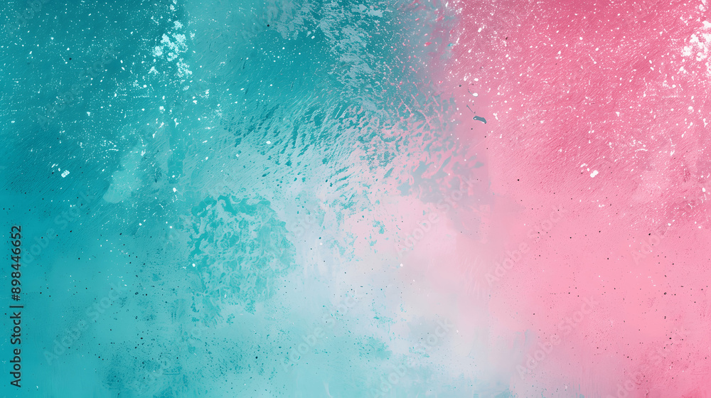 Bright teal pink grainy background with vibrant noise texture for gradient retro poster design Bright teal pink grainy background with vibrant noise texture for gradient retro poster design