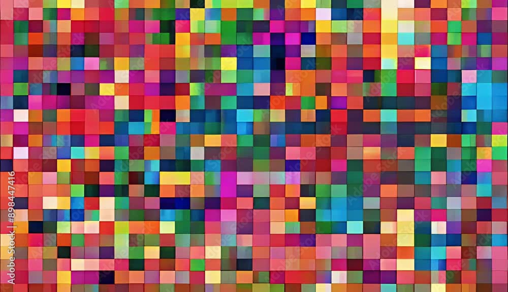 mosaic 8 colorful colors background pattern bit geometric pixel seamless Abstract pastel square
