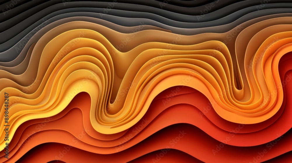 Abstract background forming wavy stripes with depth of field Abstract background forming wavy stripes with depth of field