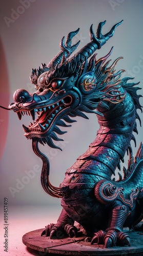 chinese dragon statue