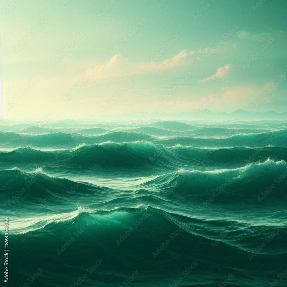 Fototapeta premium Gentle Ocean Ripples