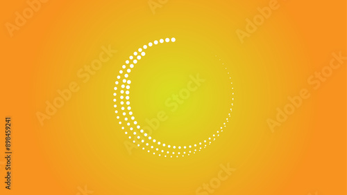 Sound Wave Rhythm in Spiral Abstract Vector.