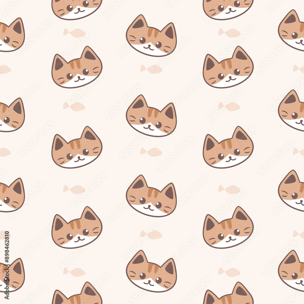 Obraz premium seamless pattern with cats
