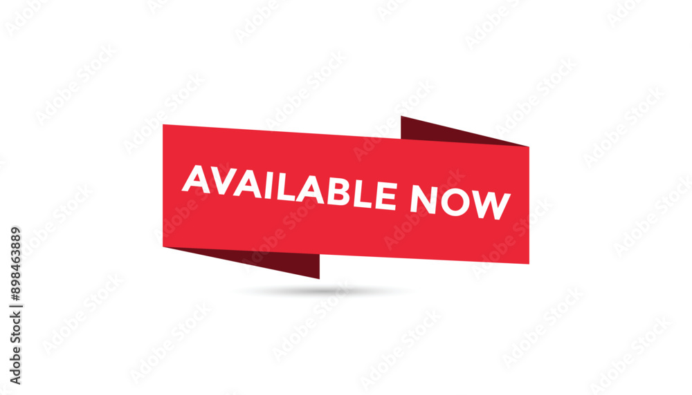 Available now button web banner templates. Vector Illustration
