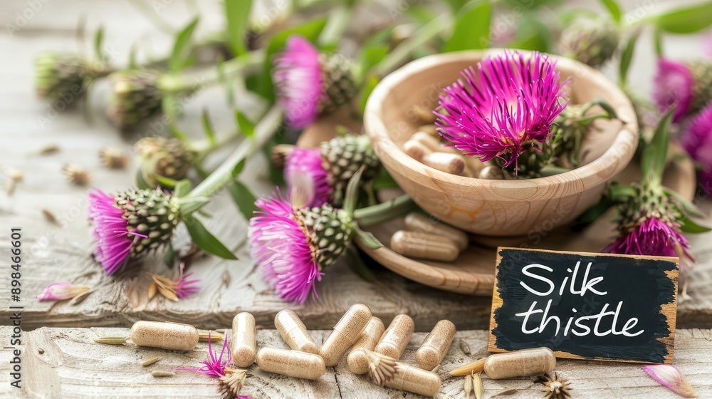 Plants and capsules supplements. Selective focus. Plants and capsules supplements. Selective focus.