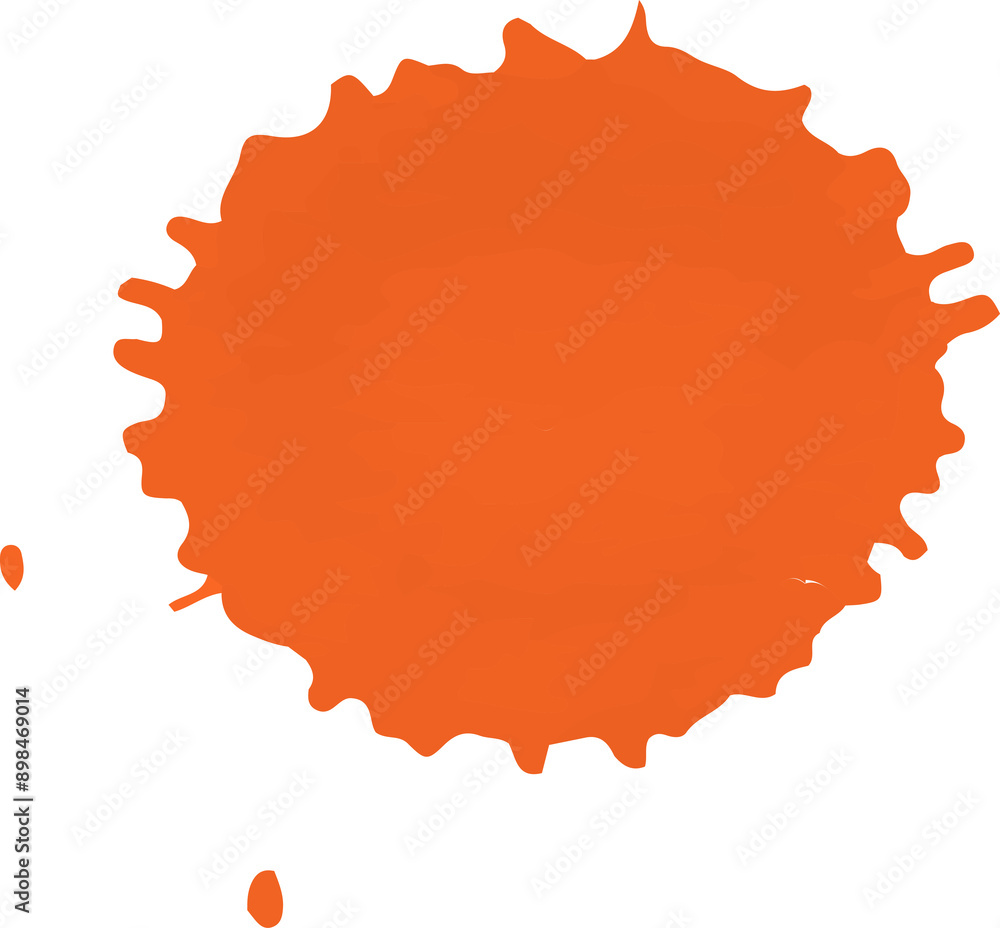 Bright Orange Ink spot. Juicy Orange Ink. Design element for Holi festival of colors Bright Orange Ink spot. Juicy Orange Ink. Design element for Holi festival of colors