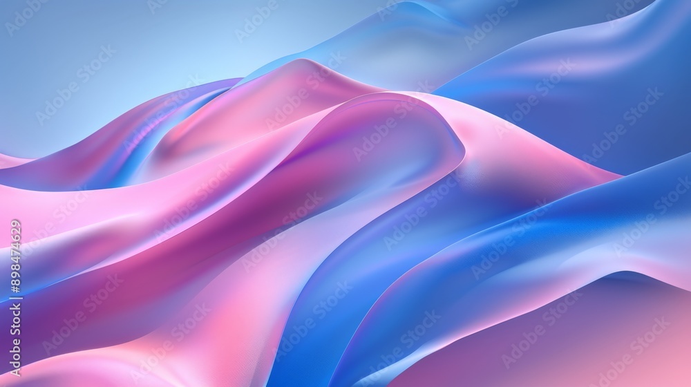 Fototapeta premium Abstract background flowing in pink and blue colors