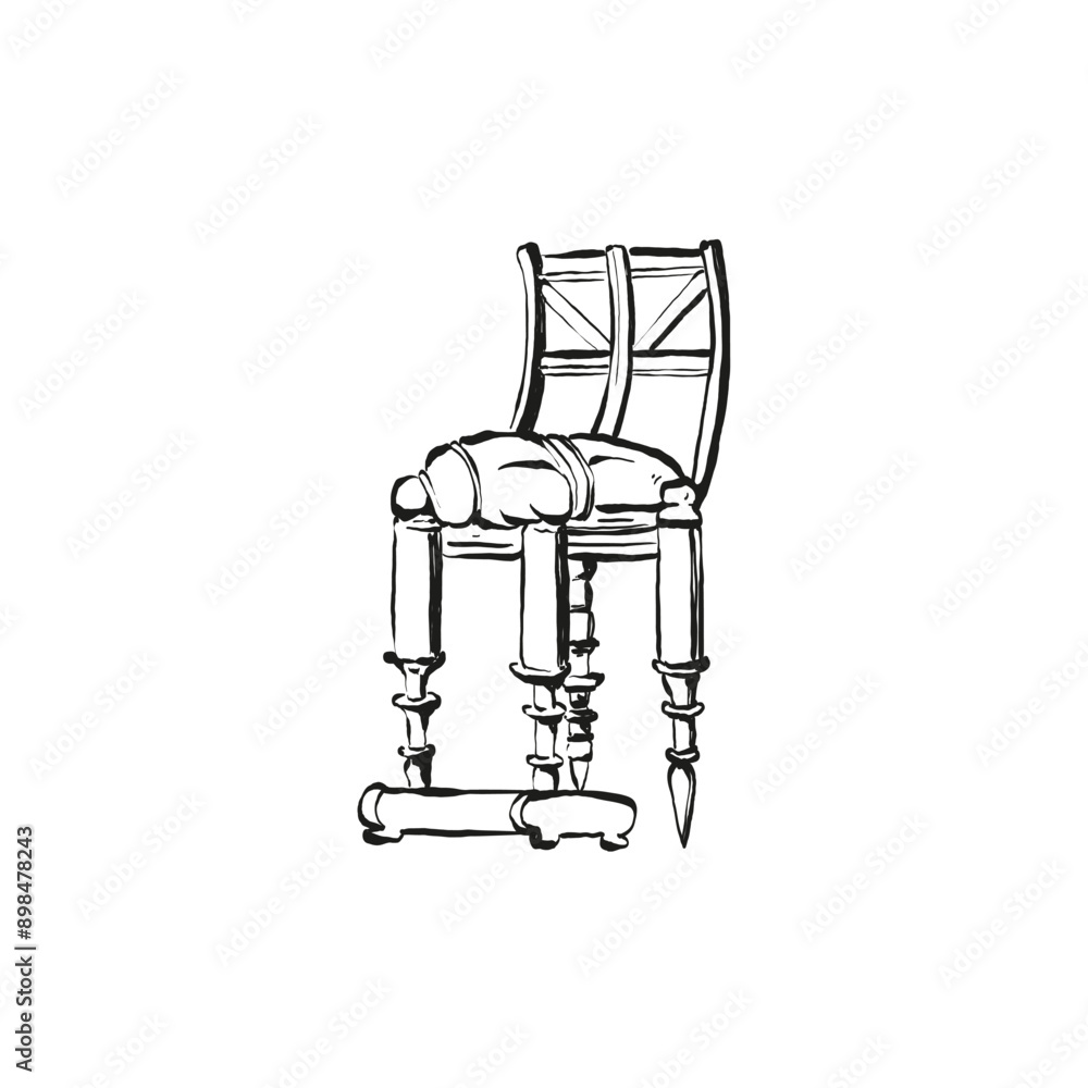 Obraz premium Hand draw la dolce vita vintage doodles collection. Illustrations for invitations, menus and parties. La dolce vita italian style. summer holidays in the village of Provence.