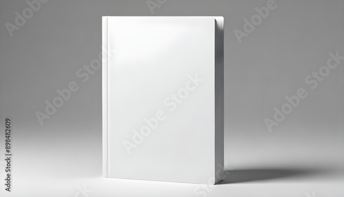 plain blank white Blank vertical book white mockup object