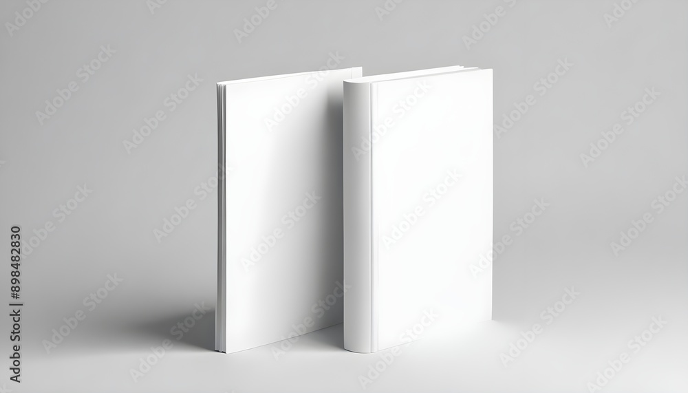 plain blank white Blank vertical book white mockup object plain blank white Blank vertical book white mockup object