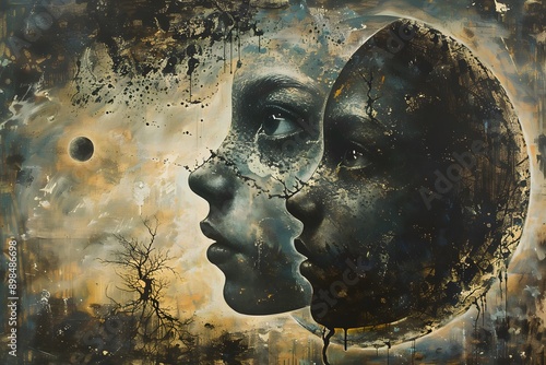 Surreal Dual Faces in a Cosmic Landscape