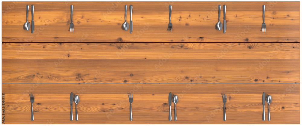 wood table table top cutlery plate dining larch