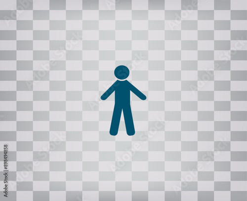 Vector illustration with shadow on gradient background
