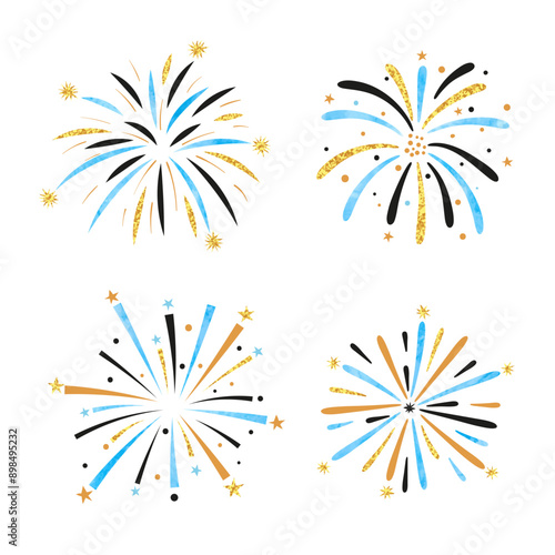Fireworks vector illustrati...