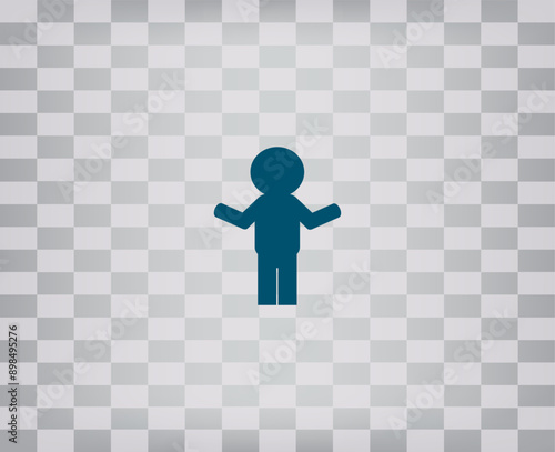 Vector illustration with shadow on gradient background