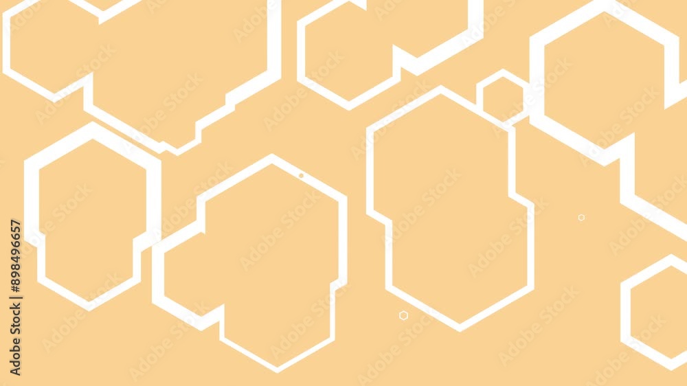Yellow Hexagon Abstract Shape Background Animation Yellow Hexagon Abstract Shape Background Animation