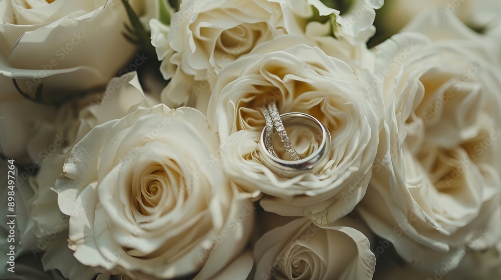 Obraz premium Invitation card design for wedding