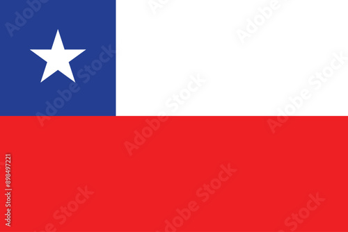 Flags of Chile. Flat element design. National Flag. White isolated background Free Download Flags of Chile. Flat element design. National Flag. White isolated background - GFXLoad