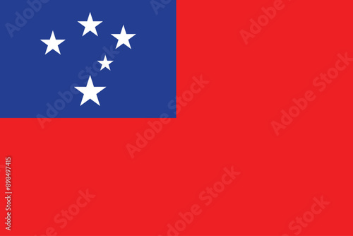 Flags of Samoa. Flat element design. National Flag. White isolated background Free Download Flags of Samoa. Flat element design. National Flag. White isolated background - GFXLoad
