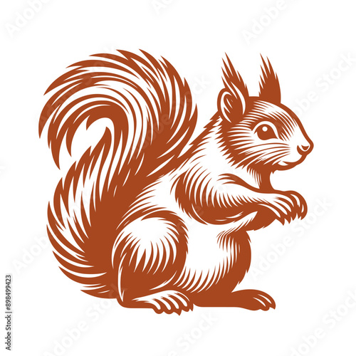 Wallpaper Mural Squirrel vector, squirrel logo Torontodigital.ca