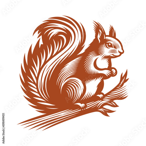 Wallpaper Mural Squirrel vector, squirrel logo Torontodigital.ca