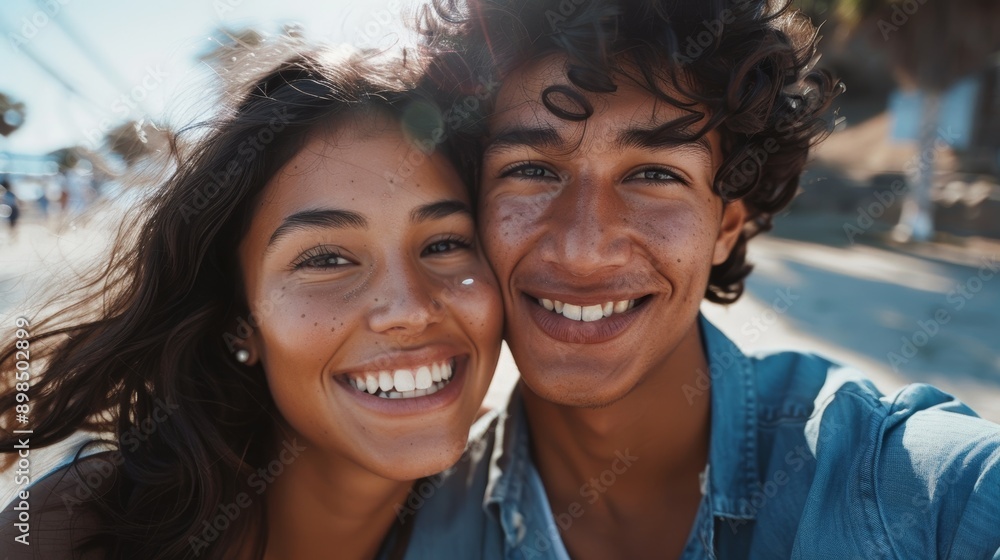 Selfies, rings, jewelry, or engagement announcement. Happy married couple appreciating love, commitment, and nature. Selfies, rings, jewelry, or engagement announcement. Happy married couple appreciating love, commitment, and nature.