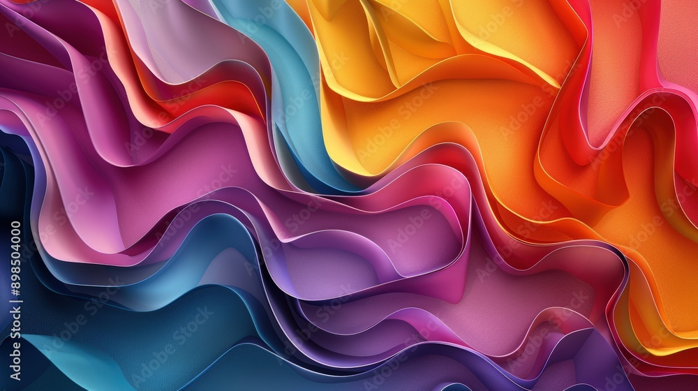Vibrant and Captivating Abstract Waves of Color Vibrant and Captivating Abstract Waves of Color