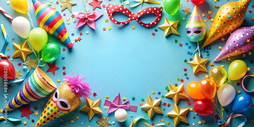 Obraz premium Party Fete Karneval Geburtstag Dekoration AI-Created Content