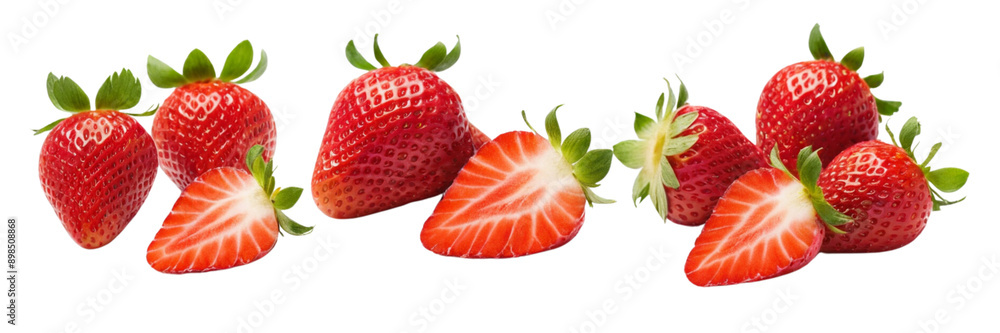 strawberry isolated on white background