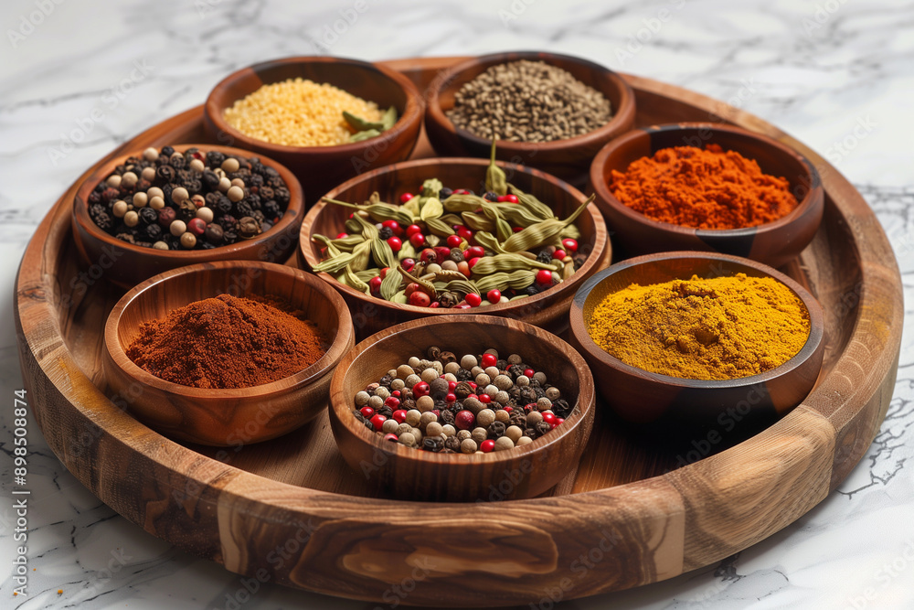 A collection of various spices A collection of various spices