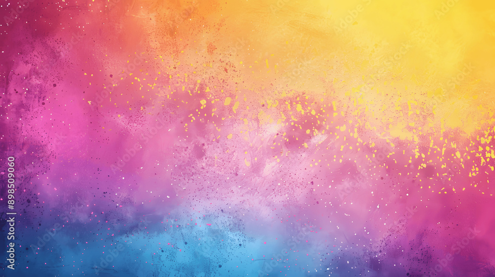 Abstract magenta cyan yellow gradient grainy background with colorful noise texture for summer banner design Abstract magenta cyan yellow gradient grainy background with colorful noise texture for summer banner design