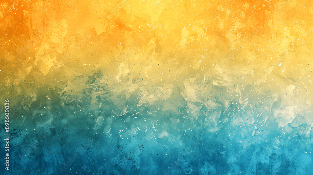 Abstract yellow cyan orange gradient grainy background with colorful noise texture for summer banner design Abstract yellow cyan orange gradient grainy background with colorful noise texture for summer banner design