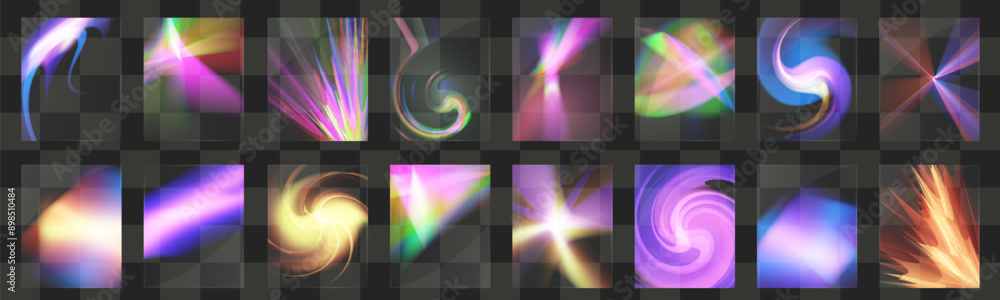 Fototapeta premium Glass with light effect. Bohemian stained glass.