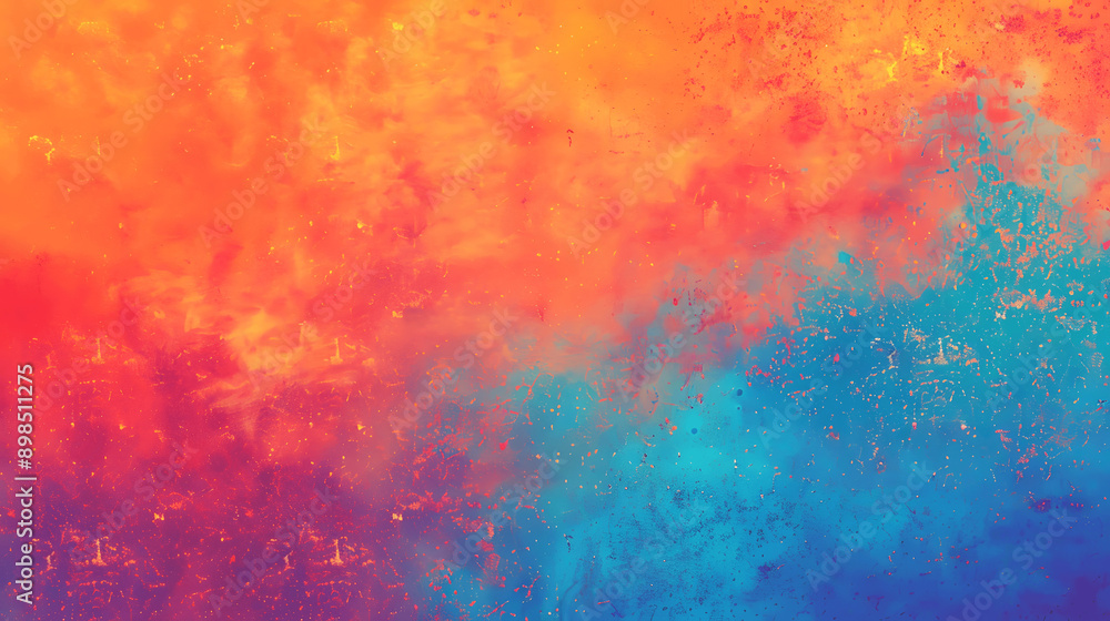 Bright orange cyan grainy background with vibrant noise texture for gradient retro poster design Bright orange cyan grainy background with vibrant noise texture for gradient retro poster design