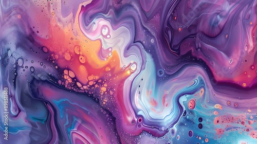 Abstract Fluid Art: A mesmerizing abstract background created with fluid art techniques and vibrant colors. 