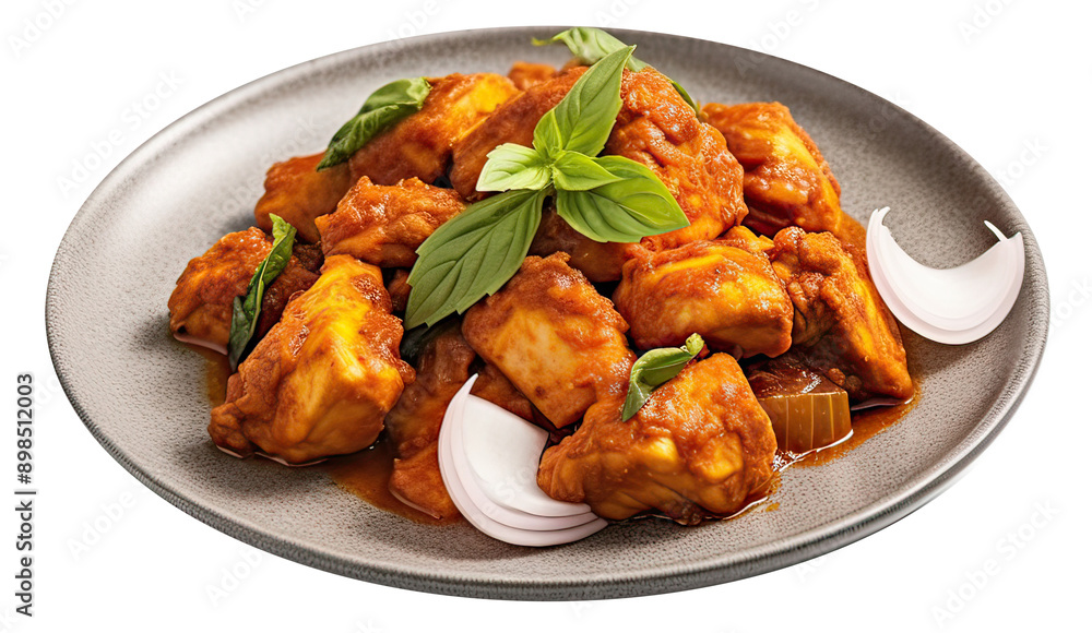 Savory Spices: Delicious Curry Food Served on a Plate Savory Spices: Delicious Curry Food Served on a Plate