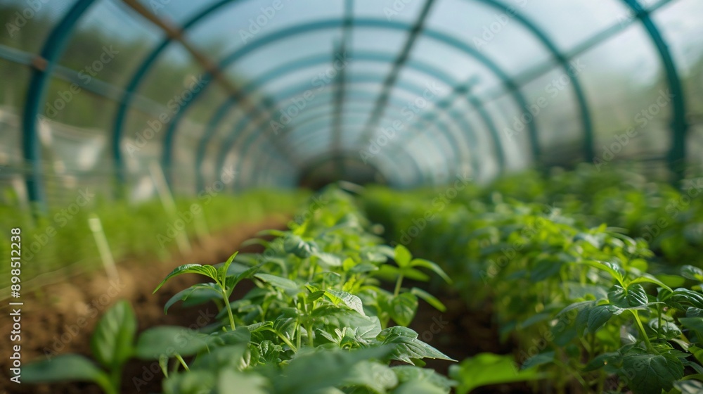a green plants in a greenhouse a green plants in a greenhouse
