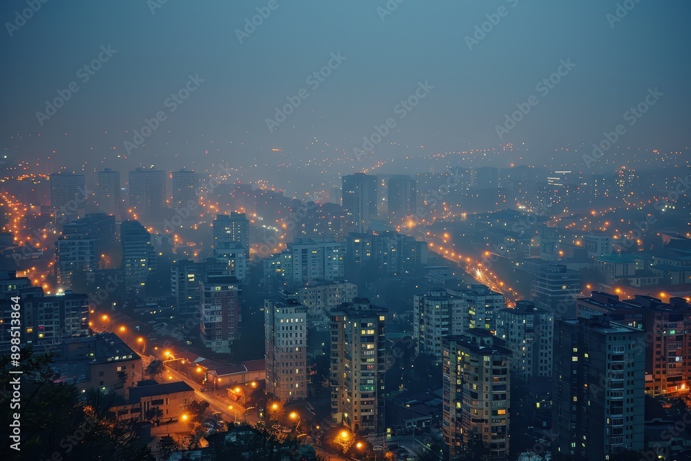 Dystopian Urban Nightscapes: City Pollution and Dark Skies Dystopian Urban Nightscapes: City Pollution and Dark Skies