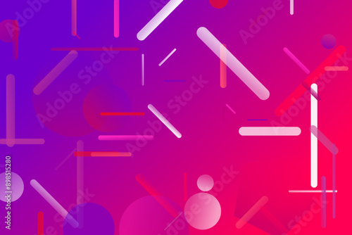 Abstract random technology web site background - modern trendy geometric vector graphic
