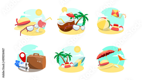Summer Vector Illustration bundle
