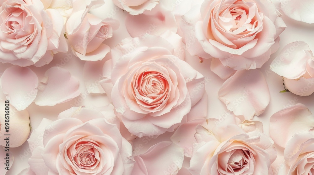 A close up of pink roses with white petals A close up of pink roses with white petals