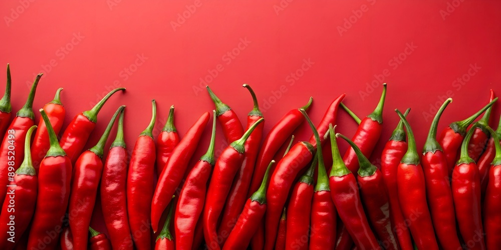 red chilies with red background AI-Created Content red chilies with red background AI-Created Content