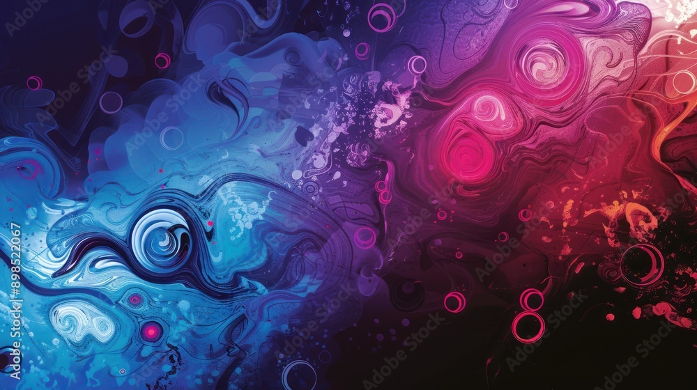 Glowing blue circle pattern wallpaper with energy wave motion abstract background design
Glowing blue circle pattern wallpaper with energy wave motion abstract background design