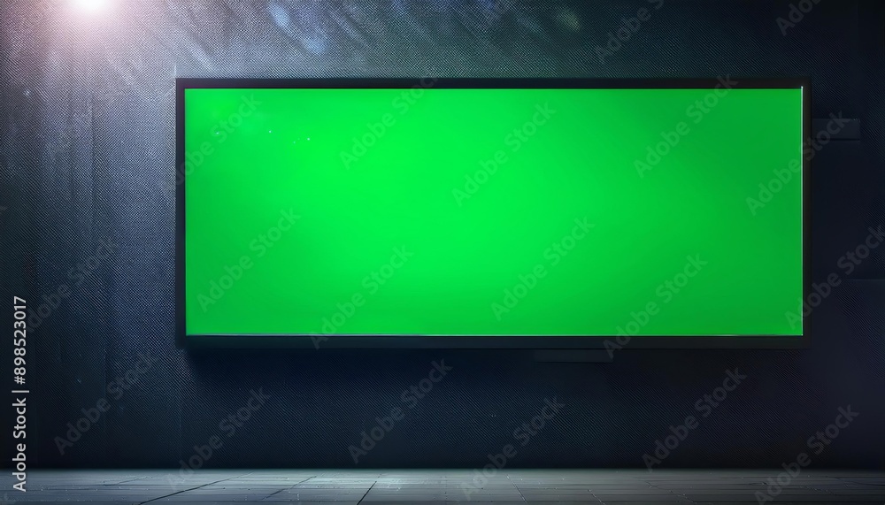 Green screen frame for blank design and illustration with a decorative border, ideal for photos and art Green screen frame for blank design and illustration with a decorative border, ideal for photos and art