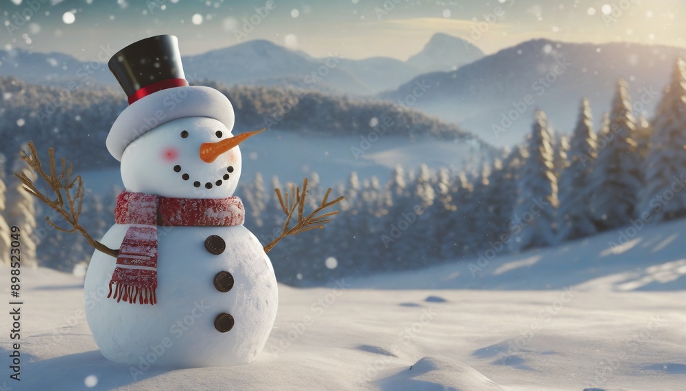 snowman in the mountains snowman in the mountains