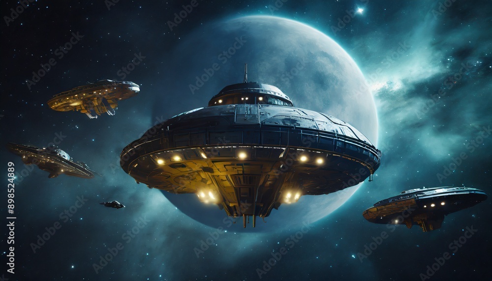 Obraz premium ufo in space