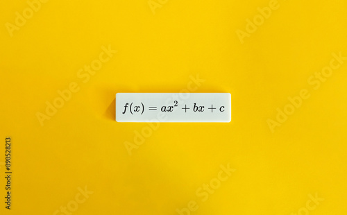 Obraz na płótnie The Formula of Quadratic Function.