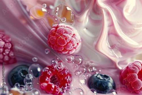 delicious ice cream backgro...